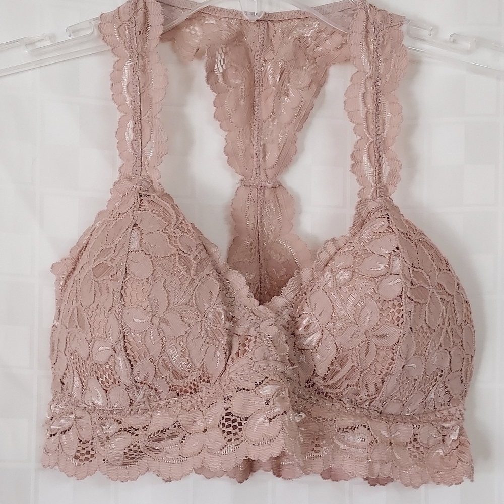 Sweet Jane Nude Basic Cute Bralette Size OS